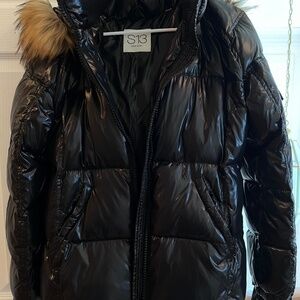 SAM13 puffer coat Black SZ large NWT